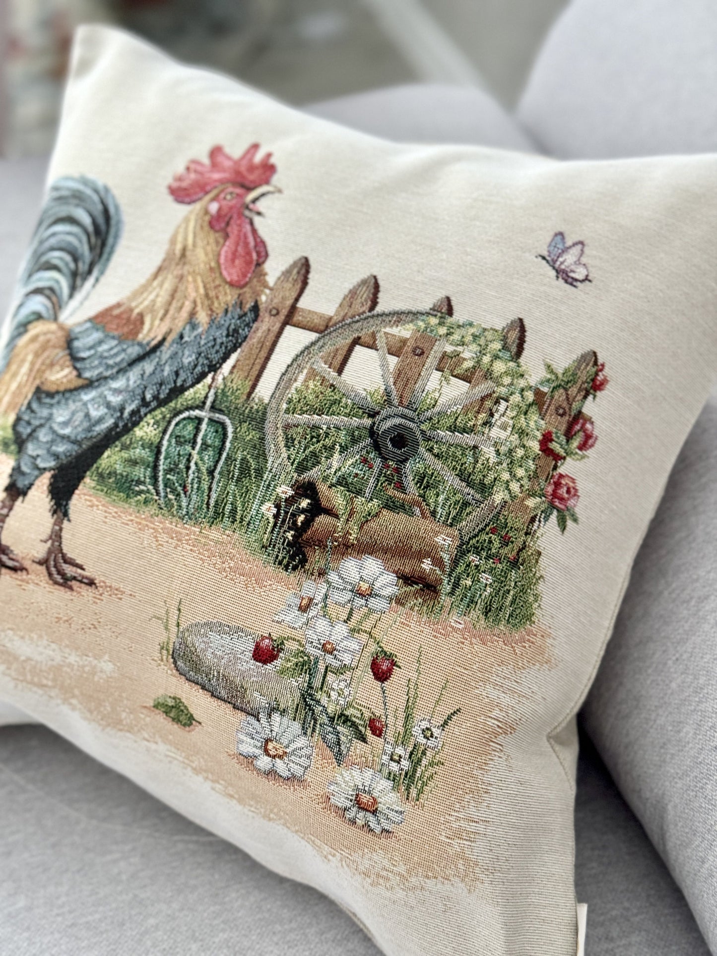 Poduszka Gobelinowa 45x45cm Kogut
