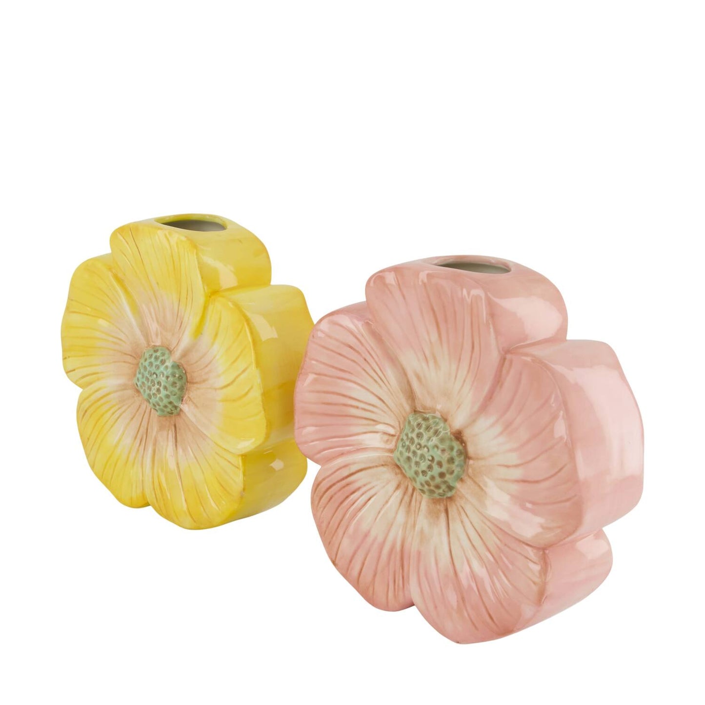 Wazon Ceramiczny Kwiat 20cm Różowy