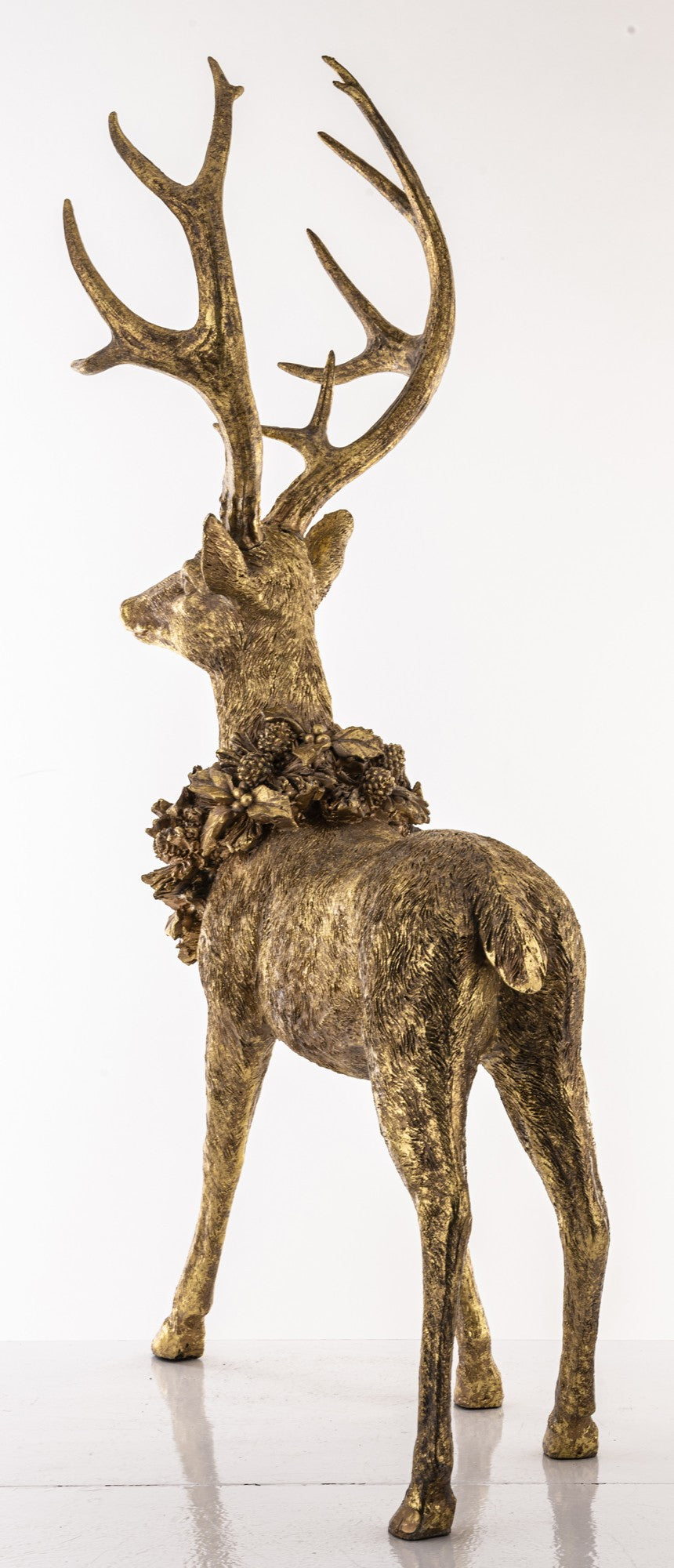 Figurka Jeleń 72cm Złota