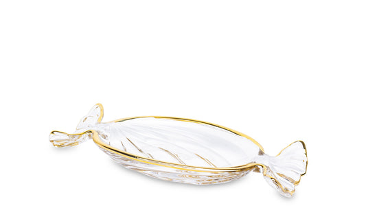 Patera Dekoracyjna Szklana 20cm Cukierek