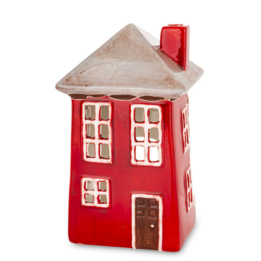 Domek Ceramiczny - Lampion na Tealighty