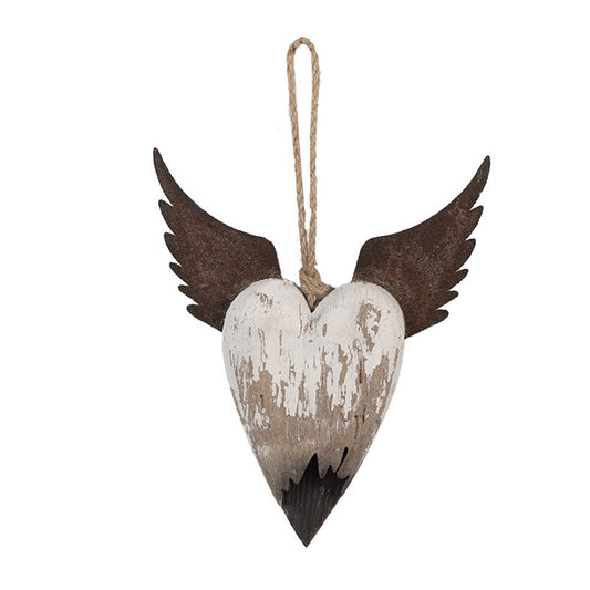 Zawieszka Serce Drewniane 22cm