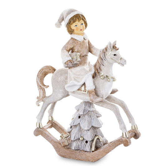 Figurka Świąteczna Dziecko Led 26cm