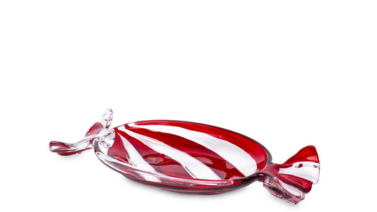 Patera Dekoracyjna Szklana 20cm Cukierek