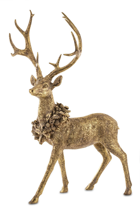 Figurka Jeleń 72cm Złota