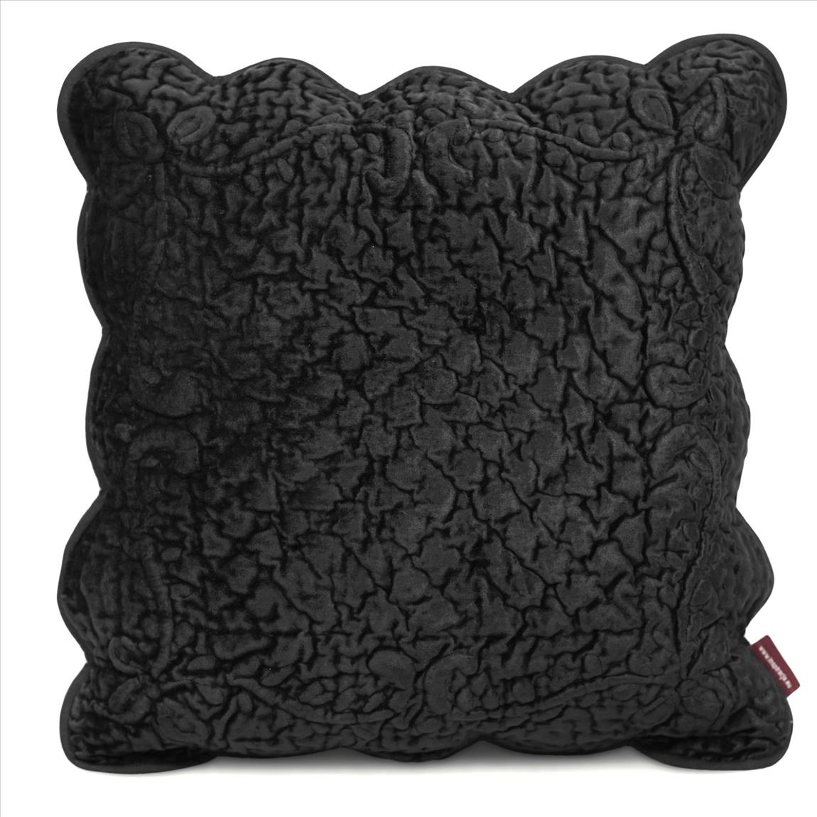 Poduszka Hasita Velvet 45x45cm Czarna