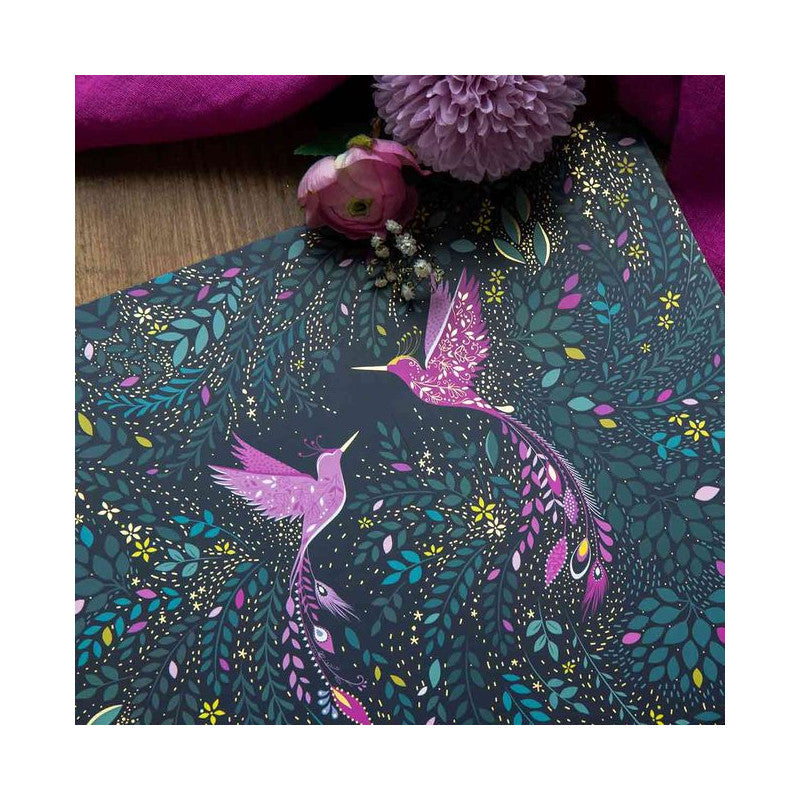 Podkładki Korkowe Duże 40x30cm India Kolibry 4 szt.