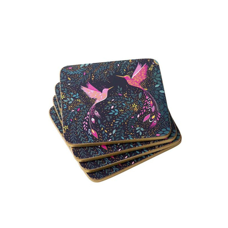 Podkładki Korkowe Małe 10x10cm India Koliber 4 szt.