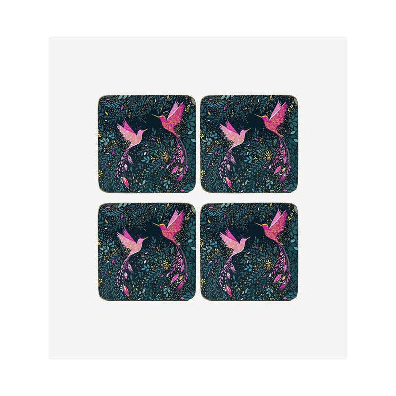 Podkładki Korkowe Małe 10x10cm India Koliber 4 szt.