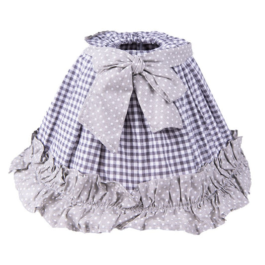 Abażur z Falbanką średn. 25cm, wys. 16cm Szary