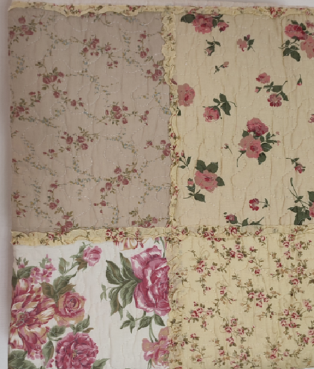Narzuta Patchwork Rosa 160x200 + 2 Poszewki 45x45