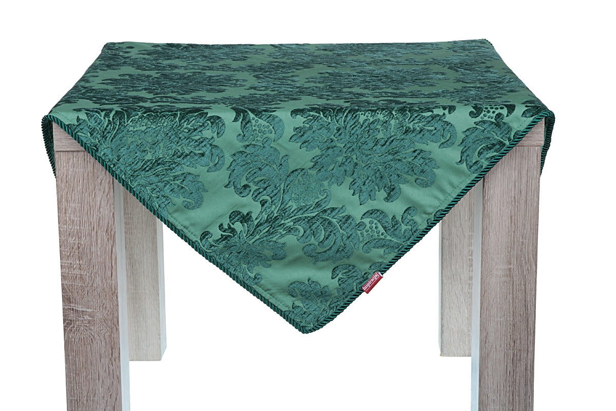 Obrus Żakardowy Zielony
