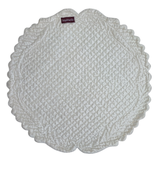 Podkładka Velvet Koło 42cm Kremowa