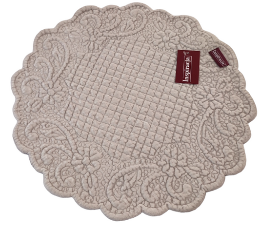 Podkładka Velvet Koło 42cm Szara