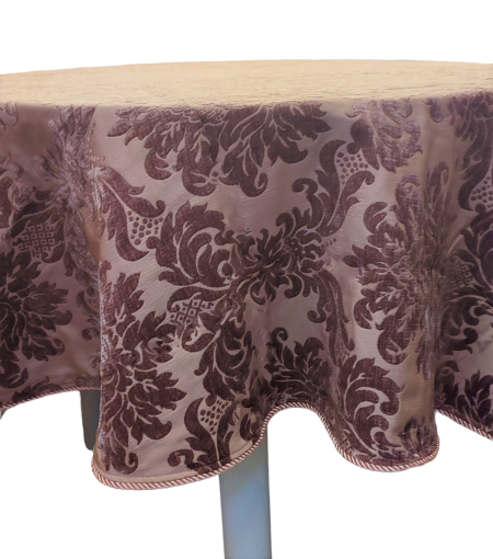 Obrus Żakardowy Koło Różowy