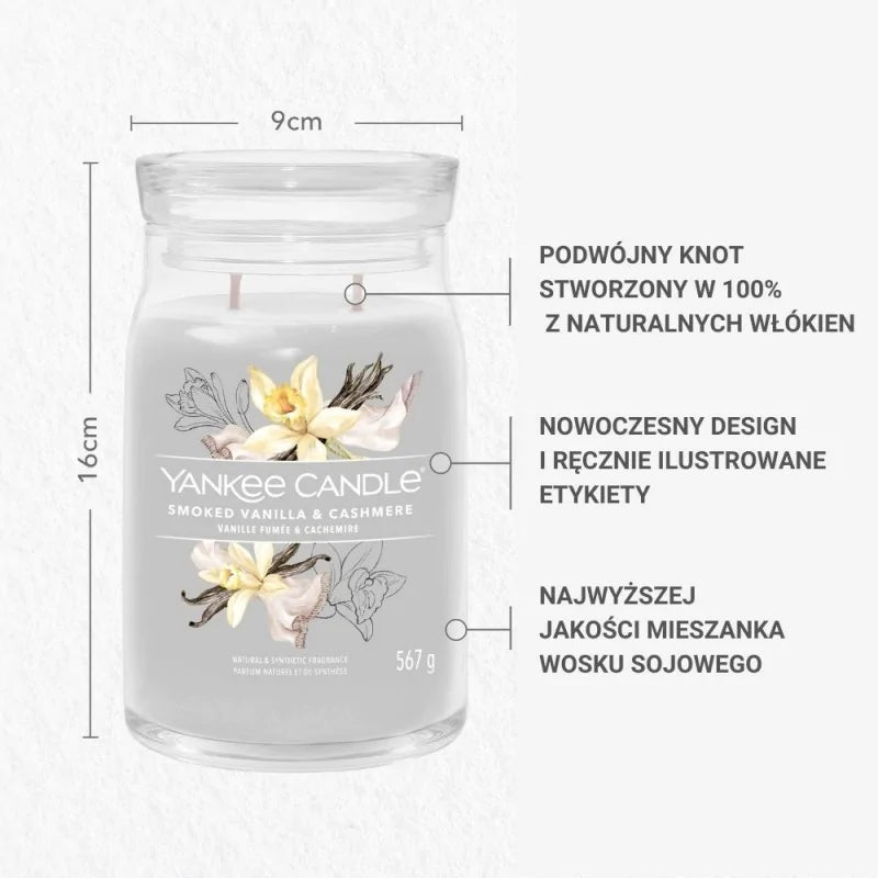 Świeca Duża Smoked Vanilla & Cashmere