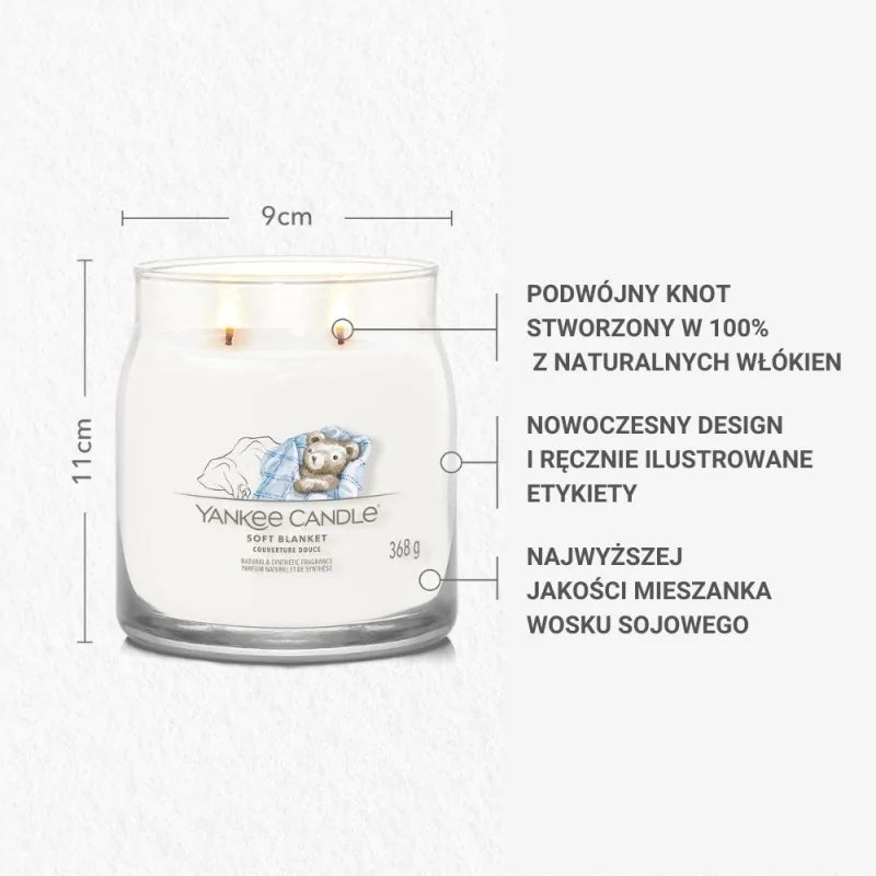 Świeca Średnia Soft Blanket
