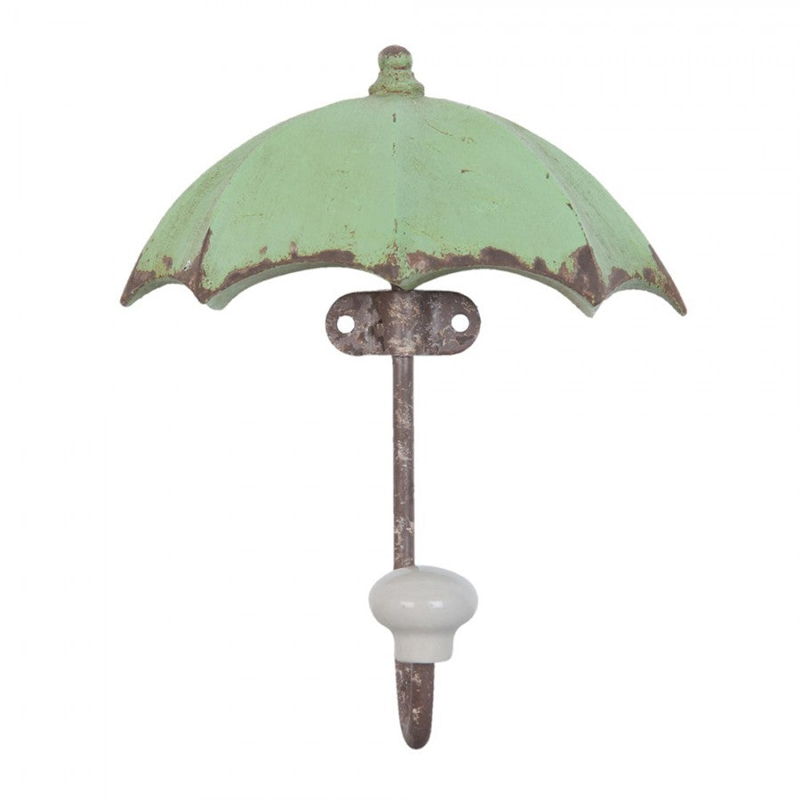 Wieszak Metalowy Zielony Parasol 15cm