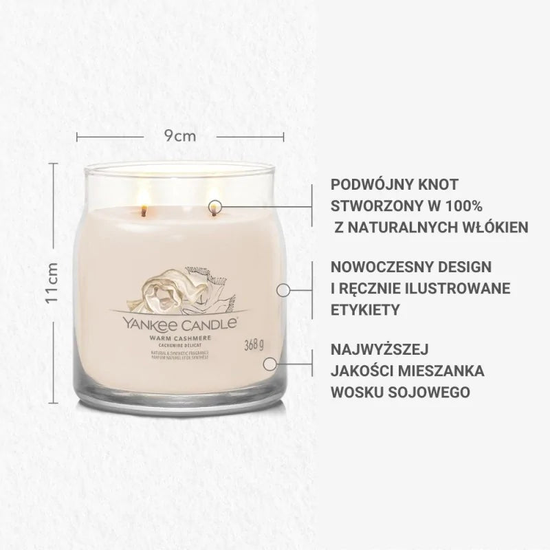 Świeca Średnia Warm Cashmere