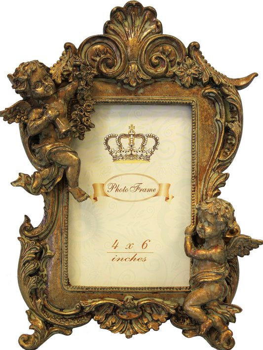 Ramka na zdjęcia Pałacowa Złota z Aniołkami