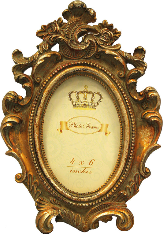 Ramka na zdjęcia Pałacowa Owalna Złota