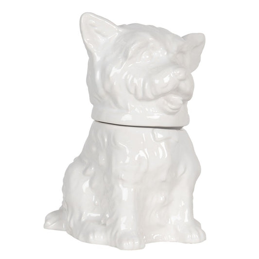 Pojemnik Ceramiczny Pies Biały 26cm