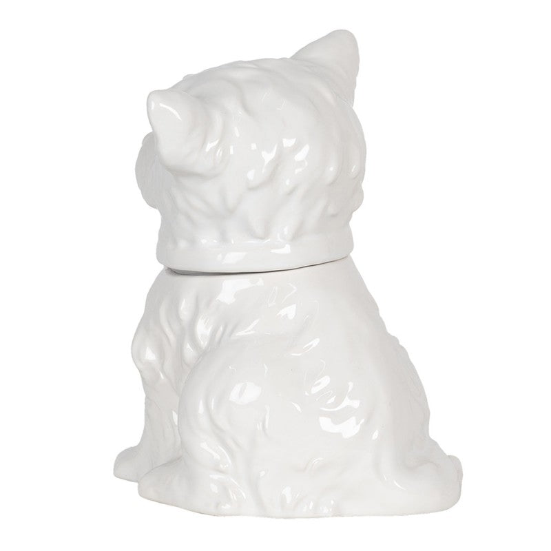 Pojemnik Ceramiczny Pies Biały 26cm