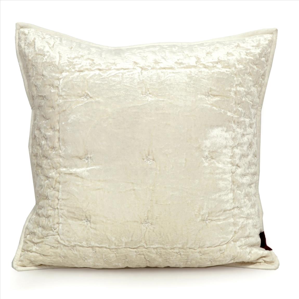 Poduszka Alpana Velvet 45x45cm ecri