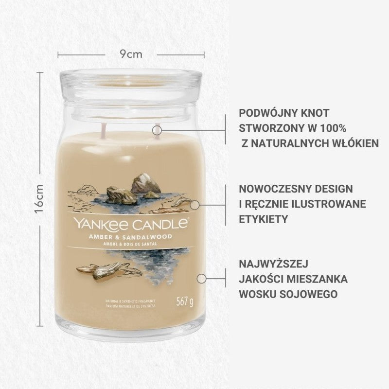Świeca duża Amber & Sandalwood