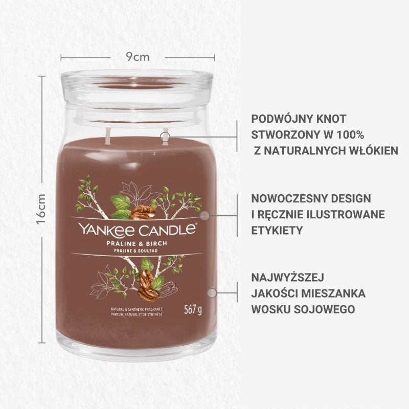 Świeca duża Praline & Birch