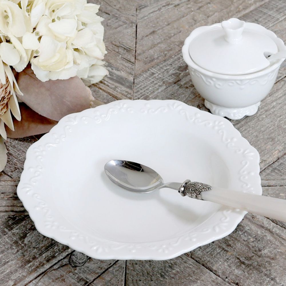 Talerz Głęboki Porcelanowy Biały 21cm
