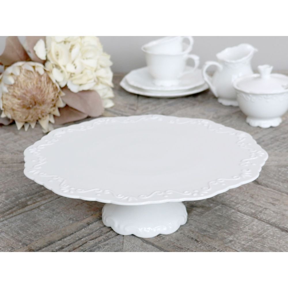 Patera do Tortu Porcelanowa Biała 28cm
