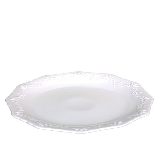 Talerz  Obiadowy Porcelanowy Biały 27cm