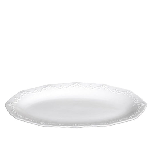 Półmisek Porcelanowy Biały Owalny 23x15cm