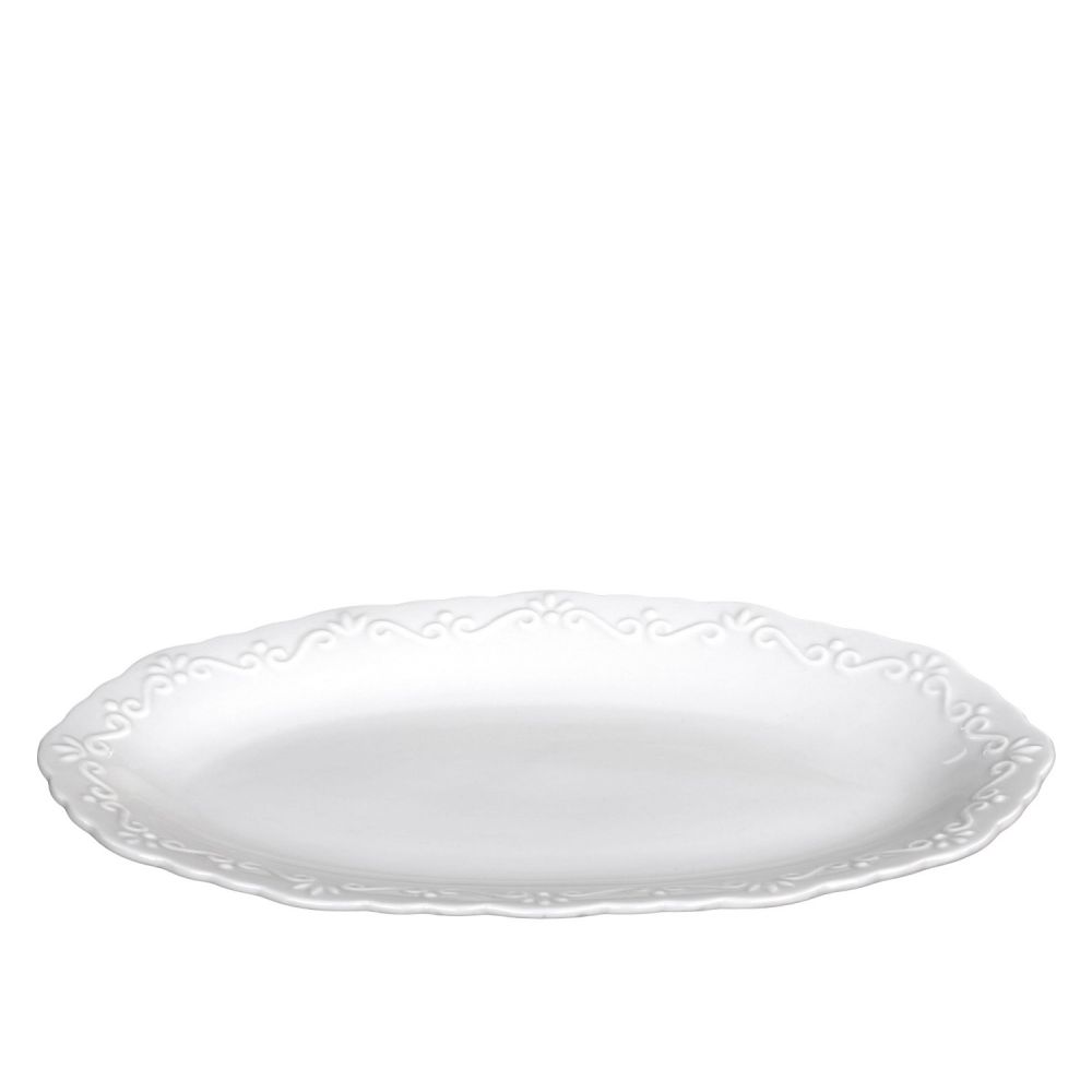Półmisek Porcelanowy Biały Owalny 23x15cm