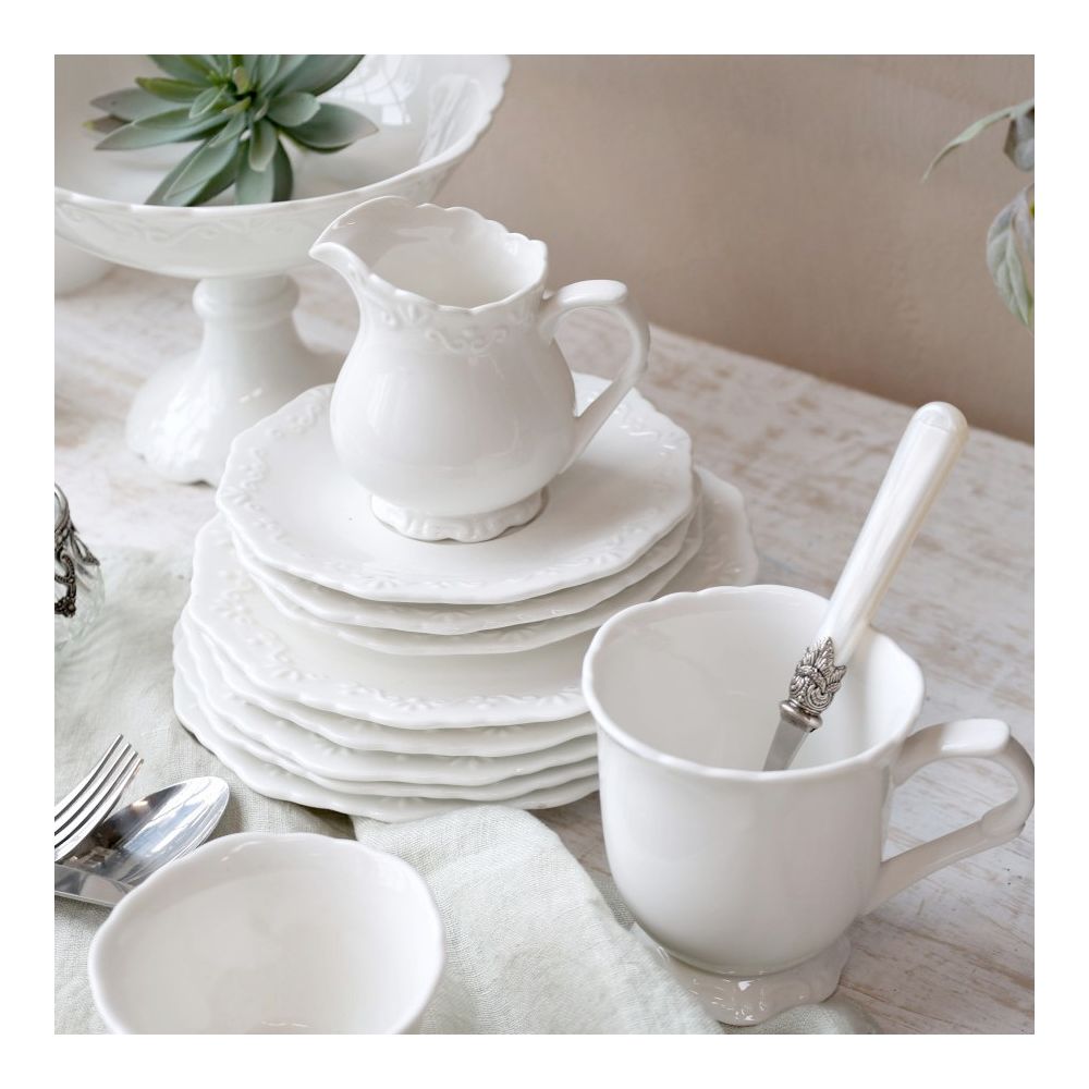 Talerz Obiadowy Porcelanowy Biały 27cm