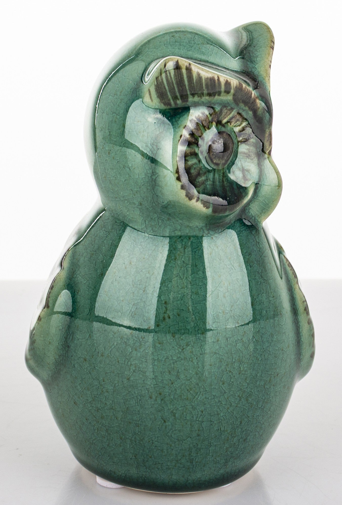 Figurka Sowa Zielona 15cm