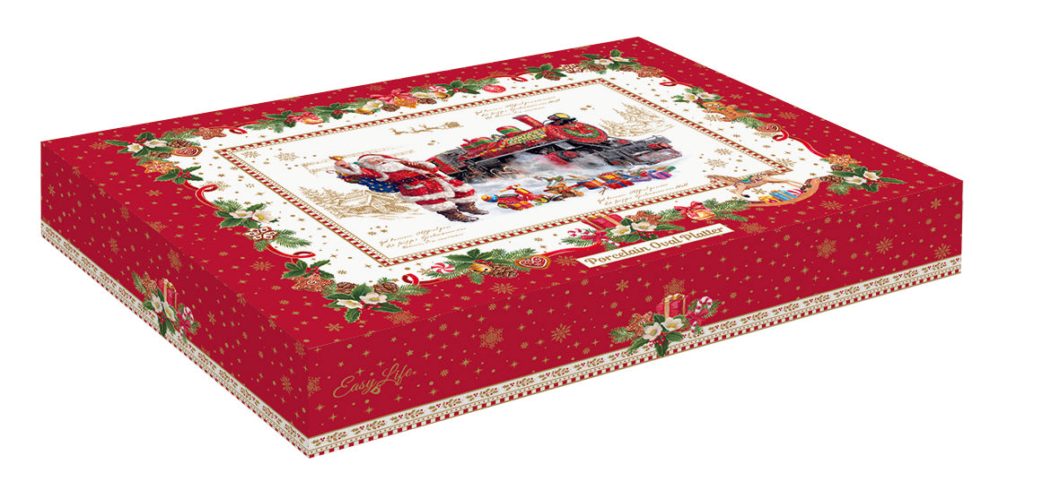 Patera Świąteczna Porcelanowa 30x20cm