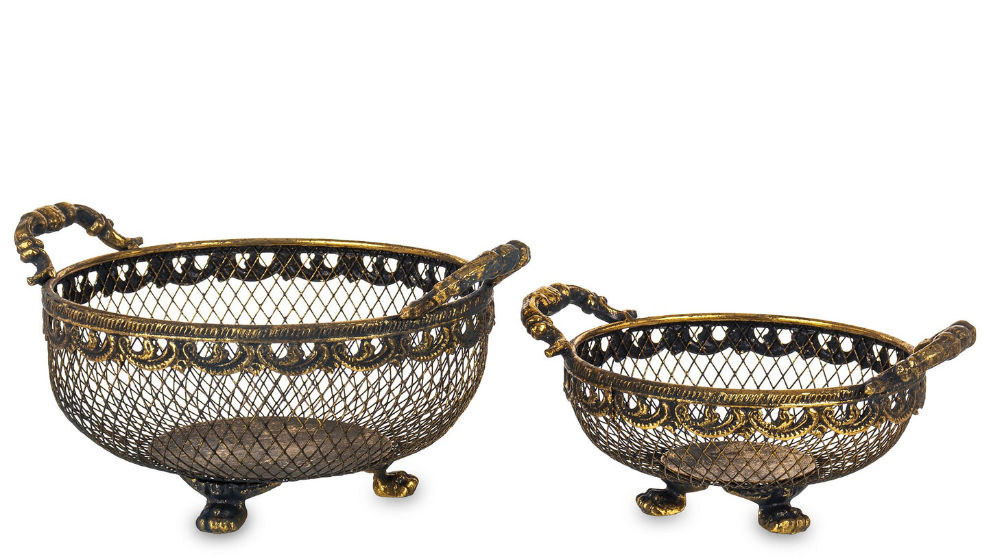 Koszyk Metalowy Dekoracyjny (Mniejszy)