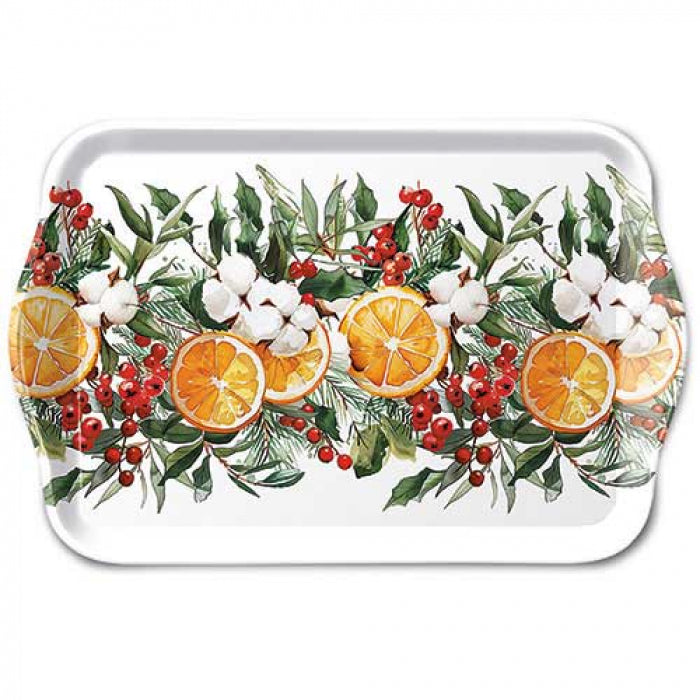 Tacka Melaminowa 13x21cm Pomarańcze Zimowe