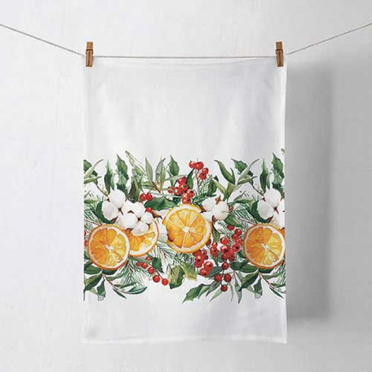 Ręcznik Kuchenny 50x70cm Zimowe Pomarańcze