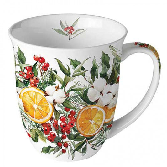 Kubek 400ml Pomarańcze Zimowe