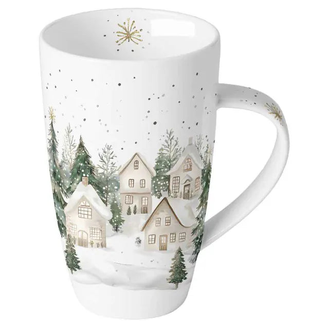 Kubek 600ml Śnieżne Domki