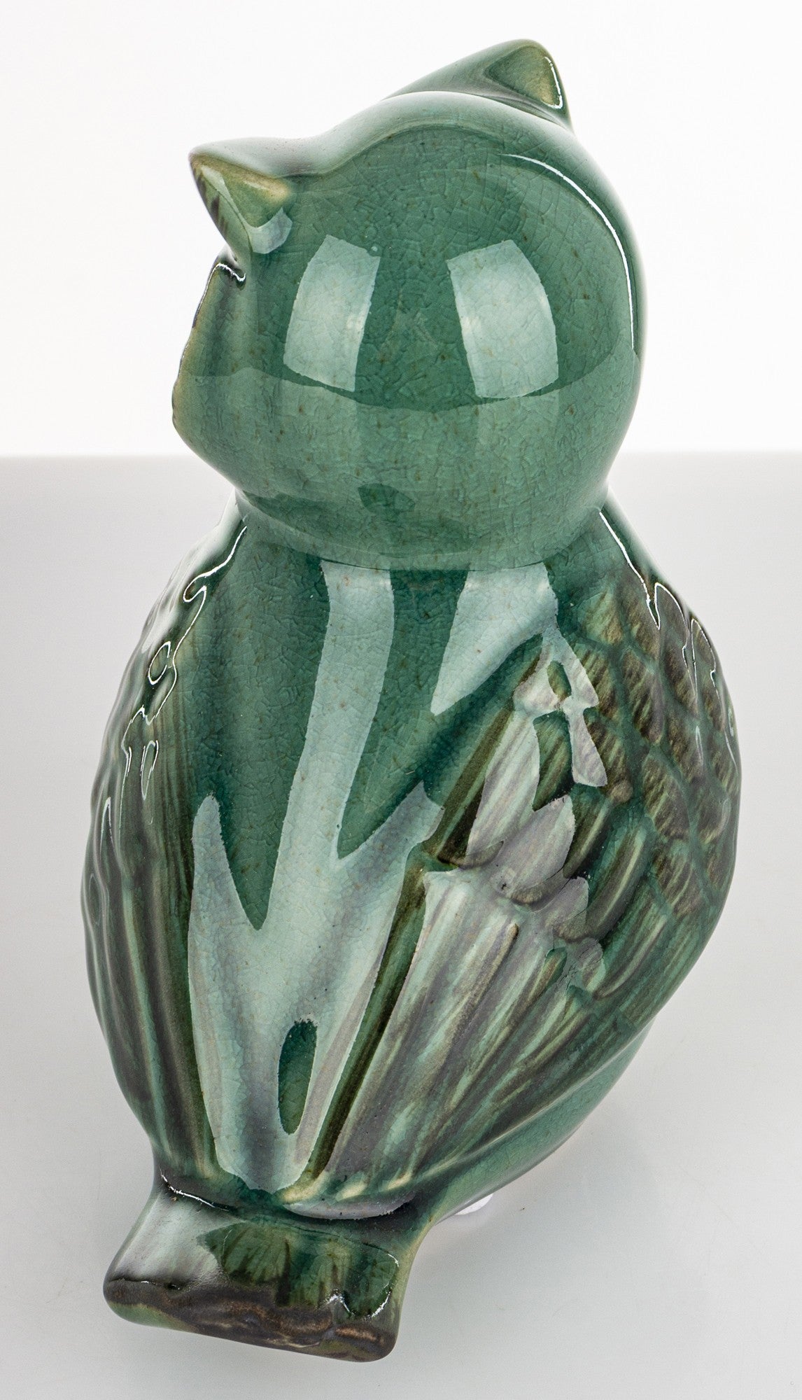 Figurka Sowa Zielona 15cm