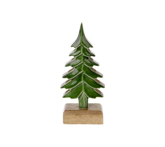 Choinka Drewniana 20cm Zielona