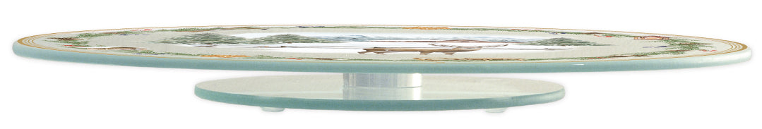 Patera Świąteczna Szklana Obrotowa 32cm