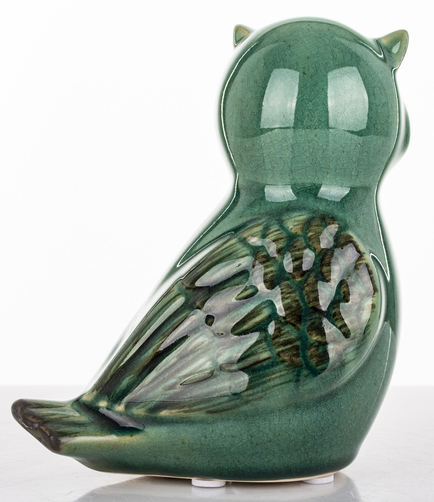 Figurka Sowa Zielona 15cm