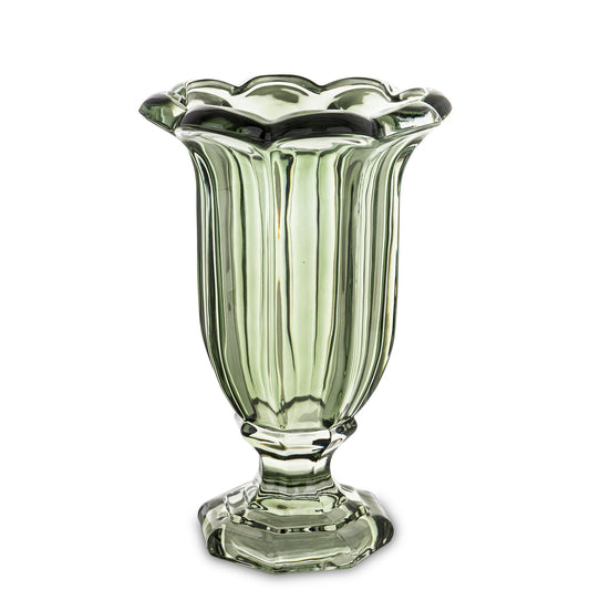 Wazon Szklany Zielony 27cm