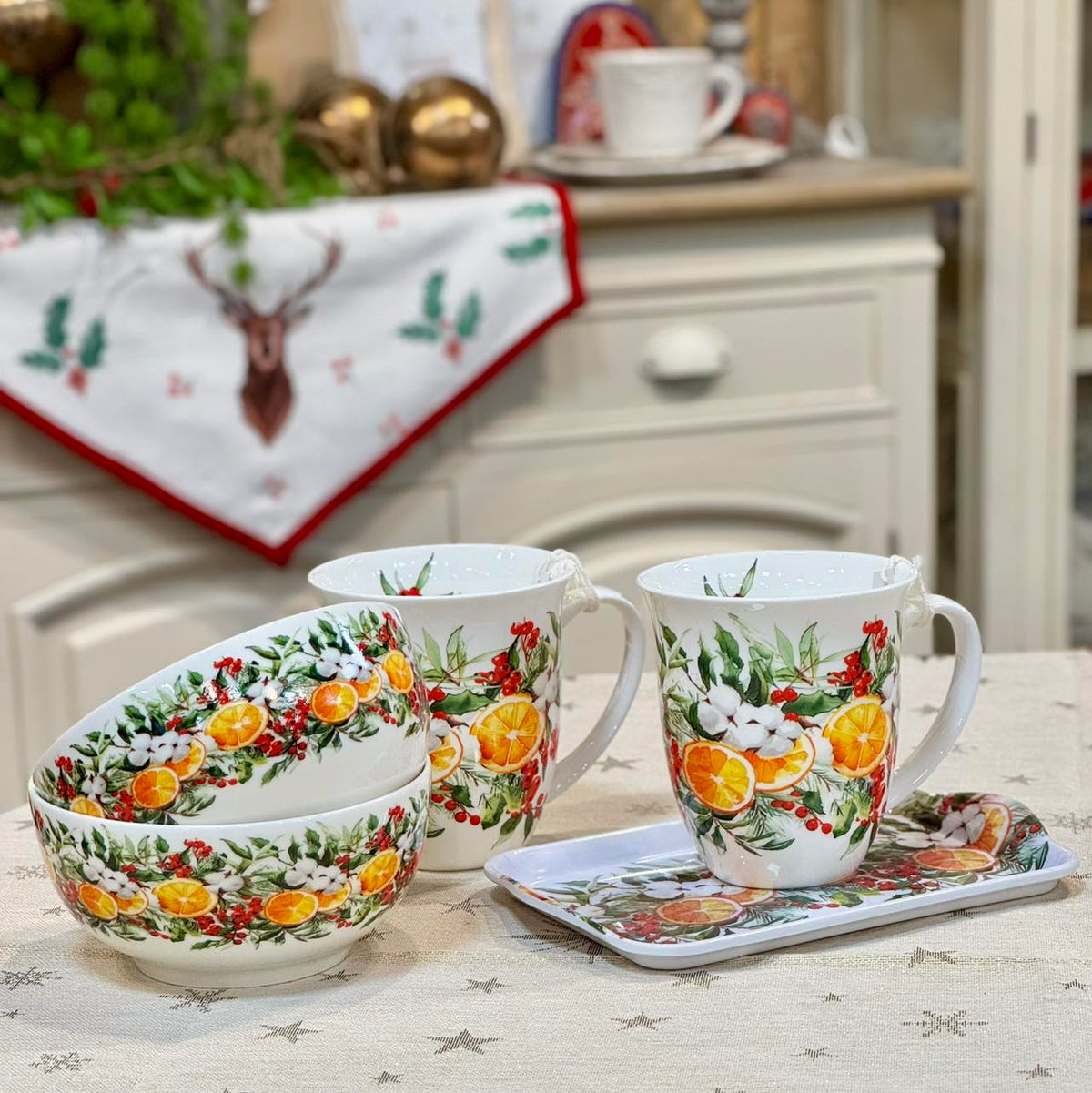Miska Porcelanowa 14cm Pomarańcze