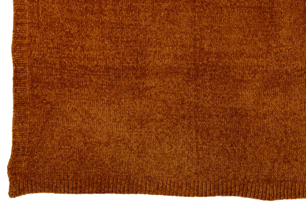 Koc Szenilowy 130x170cm Brązowy